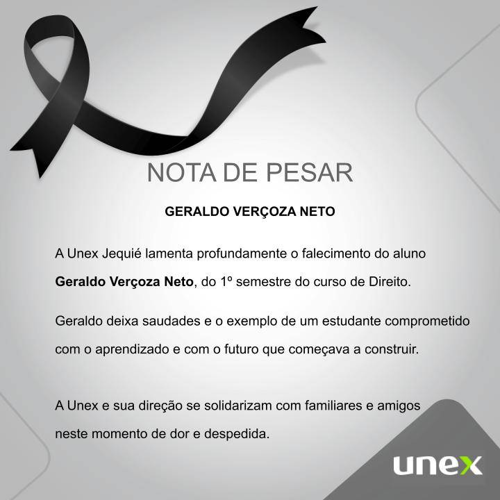 NOTA DE PESAR